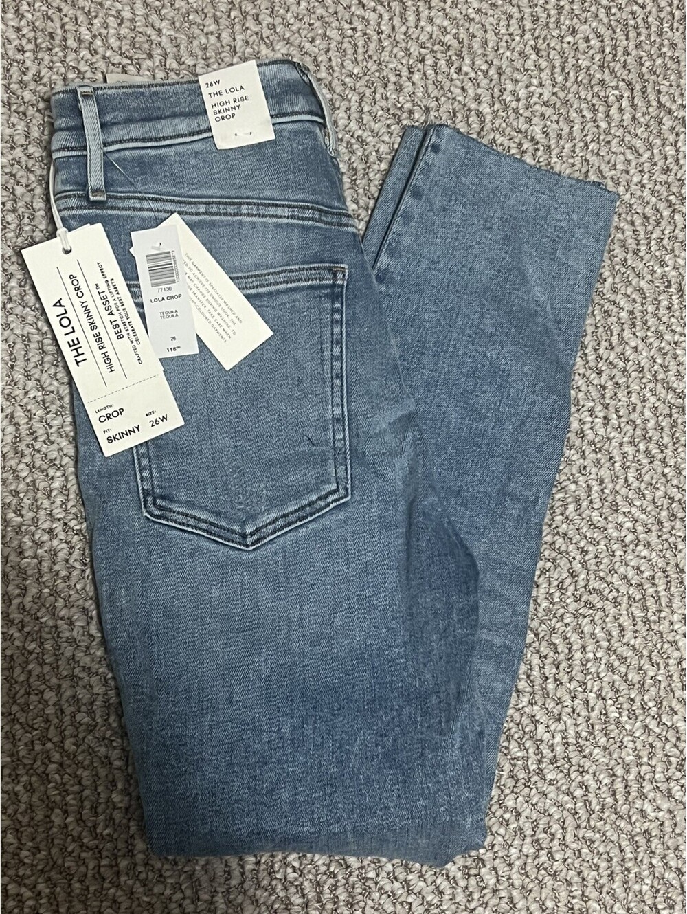 NWT $118 Aritzia Denim Forum LOLA High Rise Jeans - Tequila - Size 26